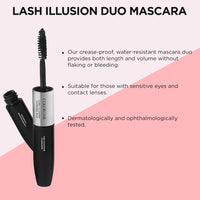 Colorbar Ultimate Eye Liner, Black, 1ml And Colorbar Duo Mascara, Carbon Black, 4ml