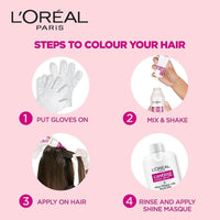 L’Oréal Paris Semi-Permanent Hair Colour, Plum/Burgundy 316 & L'Oréal Paris Instant Root Concealer Spray, 1 Black