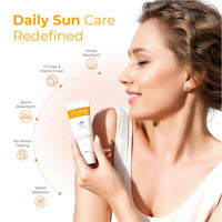 Brinton UV Doux Silicone Sunscreen Gel with SPF 50&PA+++ Broad Spectrum for Face & Body with No White Cast|Non Comedogenic,Paraben Free,Water Resistant|Clinically Proven & Dermatologist Approved,50gm