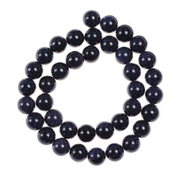 Natural Stone Beads 8mm Blue Sand Stone Round Loose Beads Crystal Energy Stone Healing Power for Jewelry Making DIY,1 Strand 15