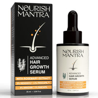Nourish Mantra Advanced Hair Growth Serum With Rosemary Oil| To Increase Hair Growth, Reduce Hair Fall, Improve Hair Density | Enriched with Rosemary & Redensyl | For Men & Women | 25ml