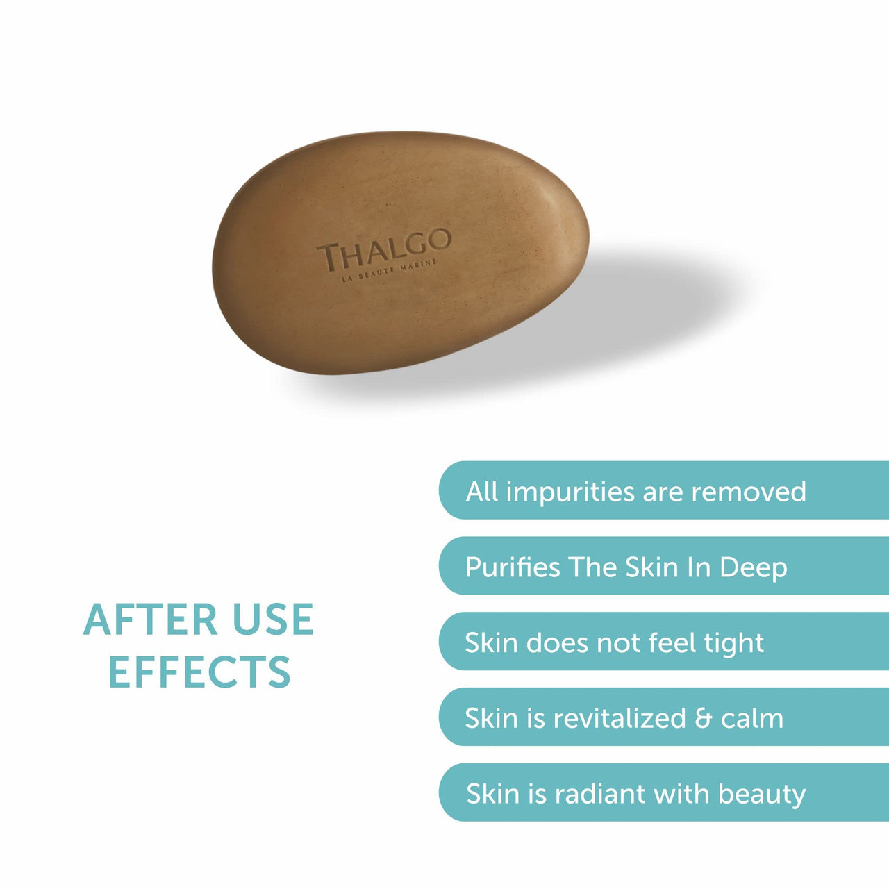 Thalgo Marine Algae Solid Cleanser - Revitalising Face Cleanser for Detoxifying & Smoothing Skin Texture - 100g