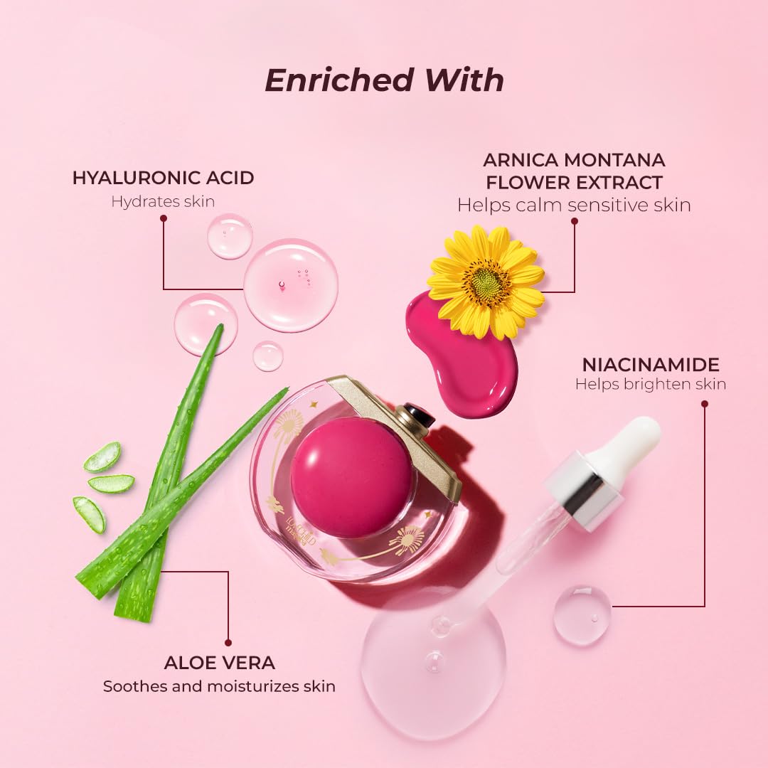 LoveChild Masaba Quench Tint, 3-in-1 Lip, Cheek & Eye Tint, Brown Bite (Nude Brown) Hydrating, Multipurpose Makeup, Lightweight, Blendable Color with Niacinamide & Hyaluronic Acid, 12 g