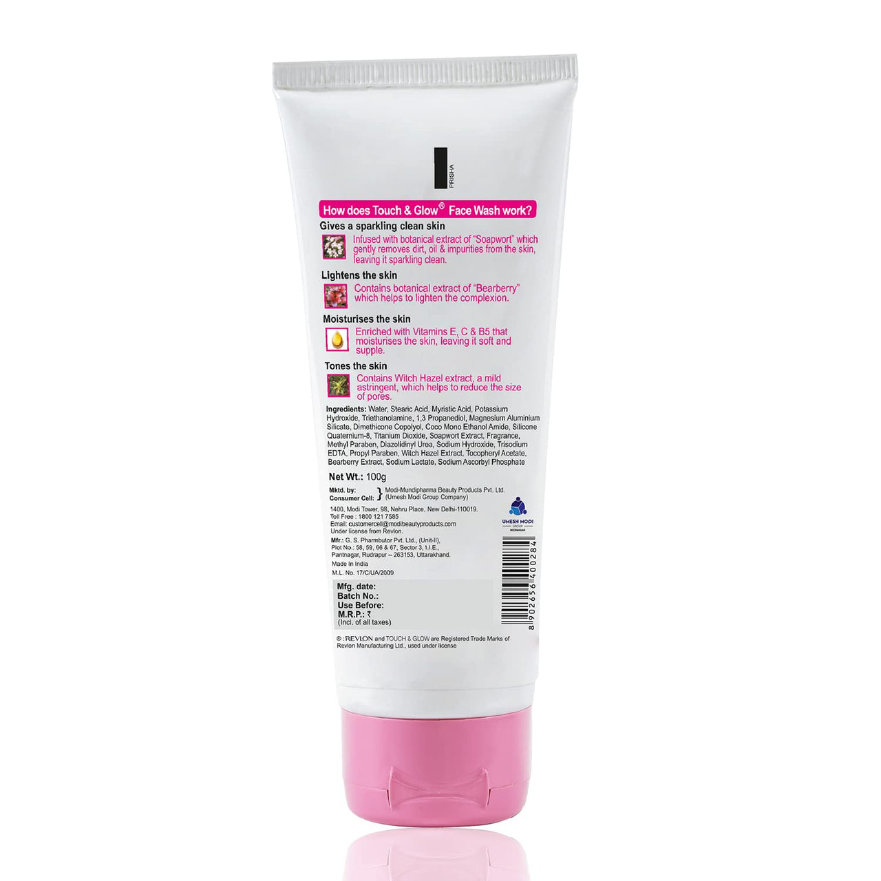 Revlon Touch and Glow Advanced Fairness Face Wash, 100g (Pack of 2)