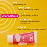 Peach and Musk Glow Me Moisturizing Face Cream, 1% Kojic Acid & Niacinamide, Daily Use Non-Greasy & Non-Sticky Formula, Reduce Dark Pigmentation, Uneven Skin tone, Suitable For Men & Women - 50gm