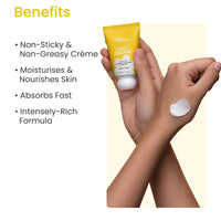 Earth Rhythm Hand Cream - Cotton Crisp for Dry & Rough Hands, Intense Moisturization Non Greasy, Fast Absorbing, Moisturizes, Enriched with Ceramides, Shea Butter, Cacao Seed Butter for Men & Women - 30ml
