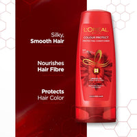 L'Oréal Paris Conditioner,For Long and Lifeless Hair, Dream Lengths, 192.5ml & L'Oréal Paris Conditioner, Vibrant & For Colour-treated Hair, Colour Protect, 192.5ml