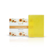 Barva Pure Glycerin Soap Contains Natural ingredients to Pamper your Skin, Luxurious Bathing Soaps for all Skin Types. (Calendula Gingerlily Bathing Bar Pack of 2)