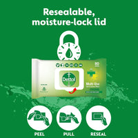 Dettol Liquid Disinfectant for Floor Cleaner (Lavender Blossom, 1L) & Dettol Disinfectant Sanitizer Wet Wipes for Skin & Surfaces, Original – 80 Count