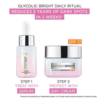 L'OREAL PARIS Glycolic Bright Day Cream With Spf 17 & Brightening Serum