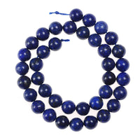 Natural Stone Beads 6mm Lapis Lazuli Gemstone Round Loose Beads Crystal Energy Stone Healing Power for Jewelry Making DIY,1 Strand 15