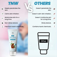TNW-THE NATURAL WASH Baby Face Cream 50gm | With Hibiscus Extract, Argan & Avocado Oil | For Soft & Nourished Skin | Light, Non-Sticky & Quick Absorbing | 24-Hour Moisturization | For Kids 0-10 Years