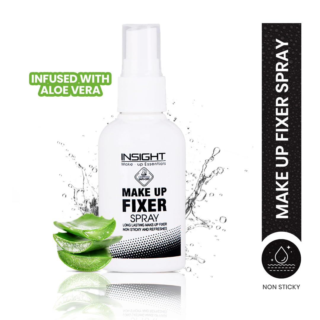 Insight Cosmetics Makeup Fixer Spray | Light Weight, Quick Dry Makeup Setting Spray | Non-Sticky &,Insight Long Wear Color Rich Lip Gloss |Highly Pigmented|Glossy Texture |Long Lasting |Dramatic Col