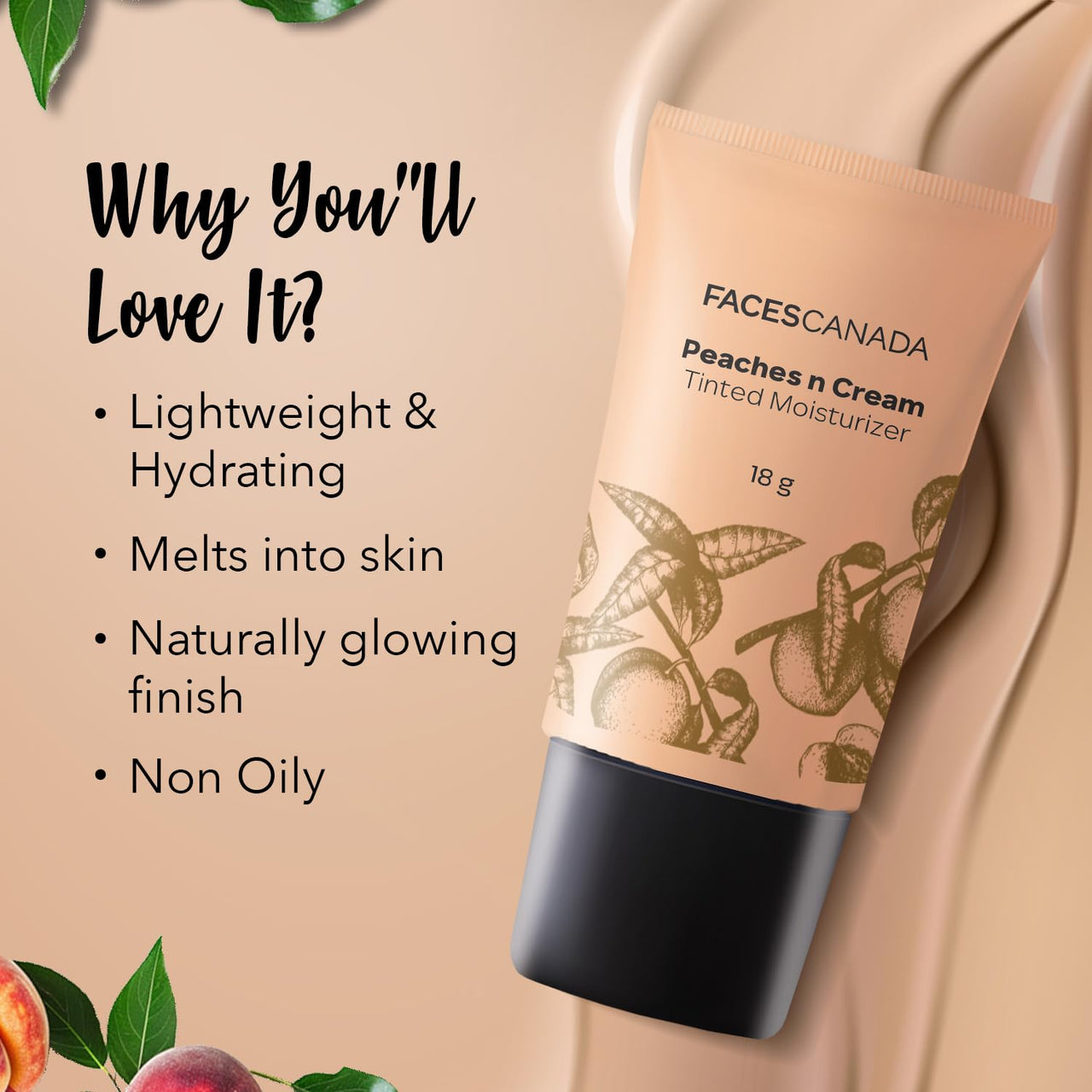 FACES CANADA Eyes & Shine Combo - Strobe Cream - Rose Gold (18 ml) + Magneteyes Kajal - Black (0.35 gm) + Tinted Moisturizer - Light 01 (18 gm) | Illuminating & Glowing Makeup Base | Lightly Tinted BB Cream | Waterproof & Smudgeproof