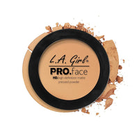 L.A GIRL HD Pro Face Pressed Powder, 8 Hr Long Stay, Smooth, Blendable, Smudge Proof, Water Proof, Matte, Classic Tan-7g