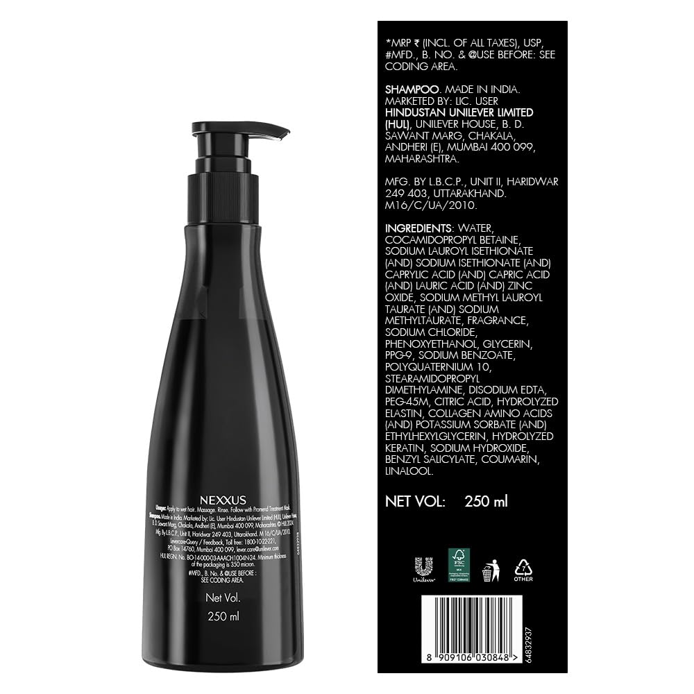 Nexxus Promend Repair Keratinizing Shampoo For Damaged Hair 250ml | 12 X Stronger | 200% Smoother | Crafted with Magnolia Parfum Fragrance Profile