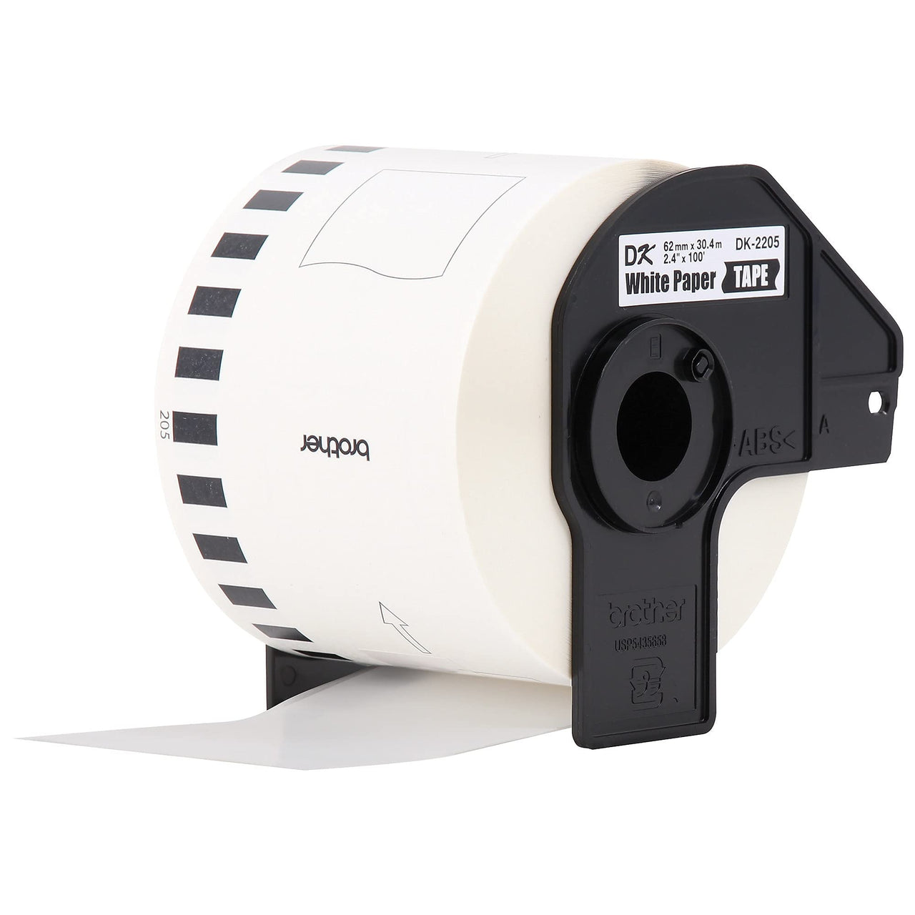 Brother Genuine, DK-2205 Continuous Paper Label Roll, Cut-to-Length Label, 2.4” x 100 Feet, (1) Roll Per Box 1 Roll