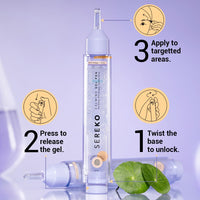 SEREKO Calming Under Eye Cream Gel Pen with Cica & Wild Indigo | Instant Cooling Relief | Stress-Reducing Formula | Reduces Dark Circles, Wrinkles & Fine Lines Suitable for Men & Women – 20ml (Pack of 2)