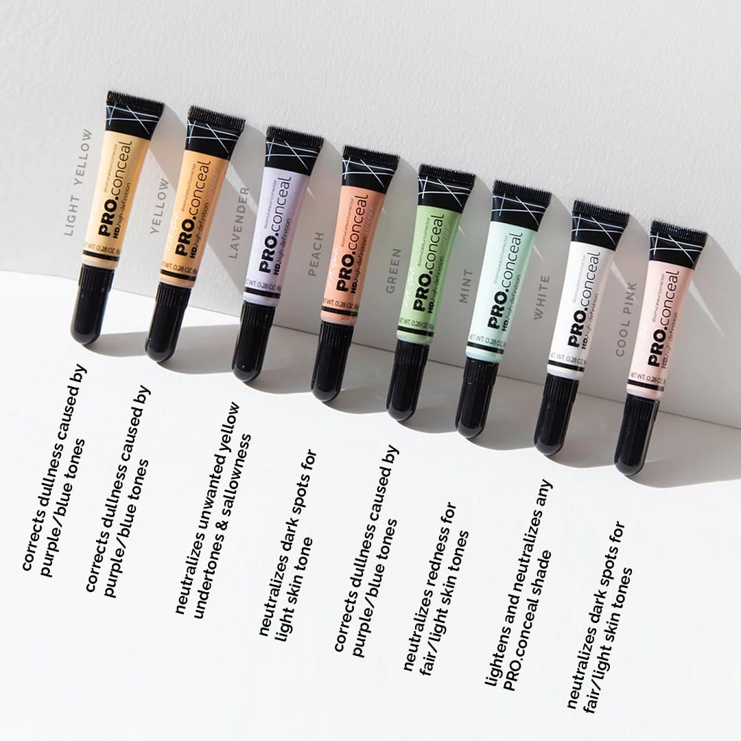 L.A GIRL Easily Blendable Concealer Corrector Peach For Face Makeup, Matte Finish Ultra Blendable Medium Beige - 8G (Vegan & Cruelty-Free) - Cream, Acne Prone