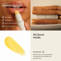 52 Sundaze SPF 30 Mango Butter Lip Balm PA+++ | 100% Natural Plant-based Lip Treatment | Brightening Lip Balm for Dark Lips | For Women & Men 5g