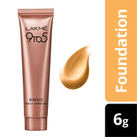 Lakmé Lip Love Chapstick Cherry, Lip Balm With Medium Spf 15, 4.5G & 9 To 5 Weightless Mousse Matte Foundation Cream for Dry Skin, Beige Vanilla, 6G