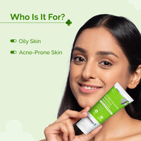 The Derma Co. 5% Nia-Ceramide Mattifying Moisturizer | For Oily to Acne Prone Skin | 5% Niacinamide, 2% Ceramide | 24 hrs. Moisturization | Panthenol, Allantoin & Zinc PCA | Oil-free Moisturizer | 100 g