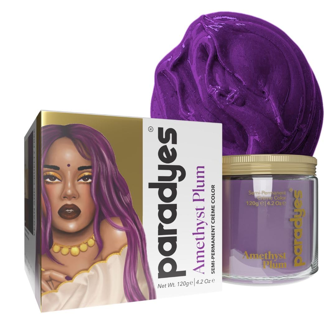 paradyes Top-Up Semi-Permanent Amethyst Plum Diy Conditioner Based Hair Colour, 120 Gm,All,Unscented,1 Count