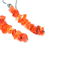 Natural Carnelian Chips Crystal Earring, Yoga Jewelry, Meditation Earring, Energy Healing Crystals, Birthday, Gift for Her, Gemstone Jewelry AA+ Quality (Carnelian)