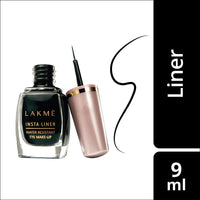 Lakmé Insta Eye Liner, Black, 9Ml And Perfecting Liquid Matte Foundation, Shell, 27Ml
