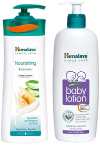 Himalaya Nourishing Body Lotion, 400ml & Himalaya Baby Body Lotion, For All Skin Types (400 ml)