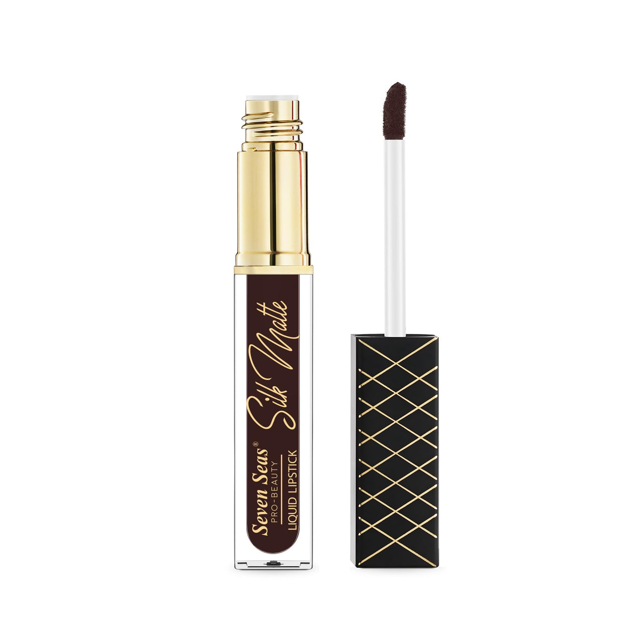 Seven Seas Silk Matte Liquid Lipstick | Long Lasting and Waterproof Liquid Lipstick for Women (Crimson, 7ml)