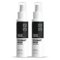 ThriveCo Rosemary Water Hair Spray | with 100% Natural Rosemary Extract, Rice Water & Hyaluronic Acid | Hair Growth, Conditioning & Shine | Men & Women, 100ml Each