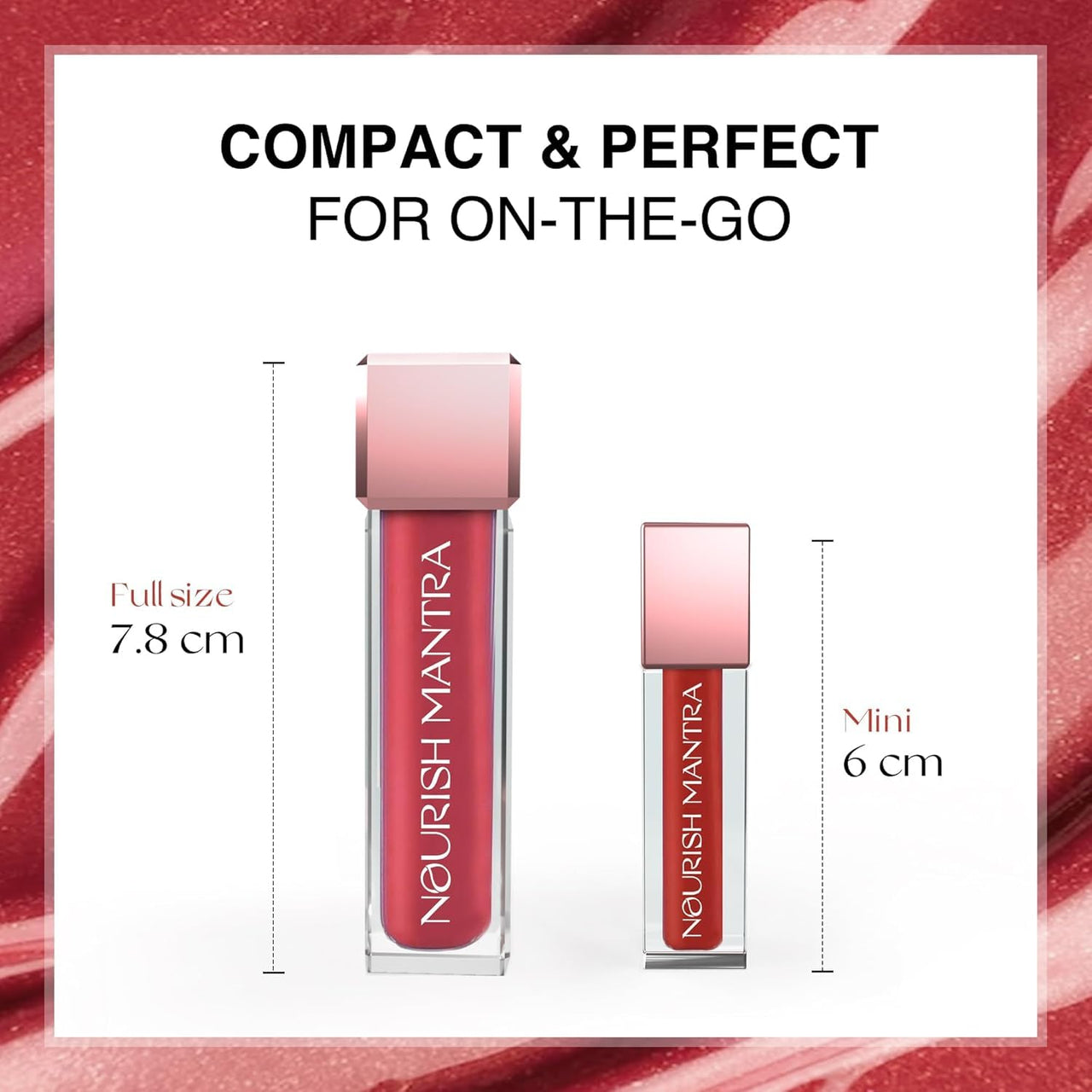 Nourish Mantra’s Spice & Shanti Lipstick (3.5ml)/ Creamy Matte Liquid Lipstick with SPF/Water Proof/Smudge Proof/Transfer Proof/Long Lasting/Suits All Skin Tones