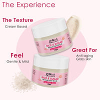 Globus Naturals Rice & Sugar Revival Face Scrub, Enriched with Coffee & Walnut, For Glass Skin, 50 gm