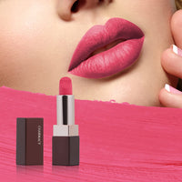 Charmacy Milano Soft Satin Matte Lipstick (Shimmering Blush) - 3.8g, High Coverage, Single Stoke, Hydrating on Lips, Matte In Texture, Glides Smoothly, Vibrant Colors, Non Toxic, Vegan, Cruelty Free