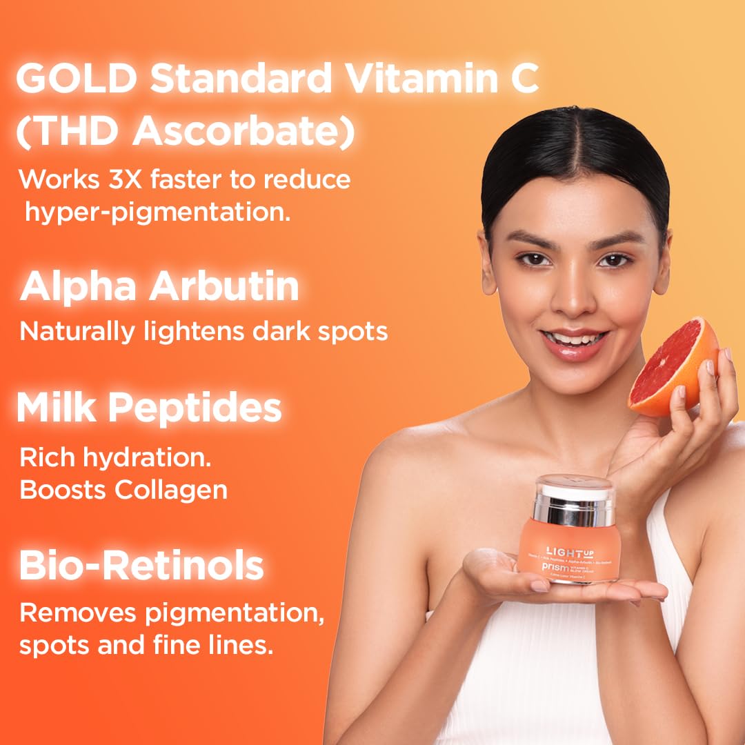 Light Up Ace The Glow Gift Set | For Anti-ageing, Dark patches & Dull skin | With Gold standard vitamin C, Bio Retinols and Hyaluronic acid | For men & women | For all types of skin