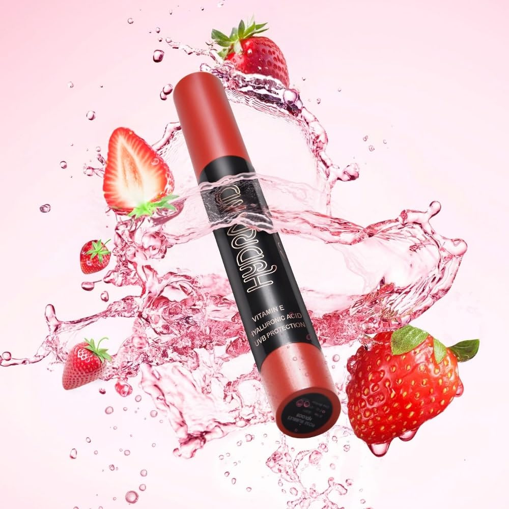 Daily Life Forever52 Hydra Lipstick, Semi-Matte Finish| Enriched with Hyaluronic Acid, Vitamin E & UVB Filter| 97% Lip Darkness Reduction | Vegan & Cruelty Free (STRAWBERRY KISS-03, 2g)