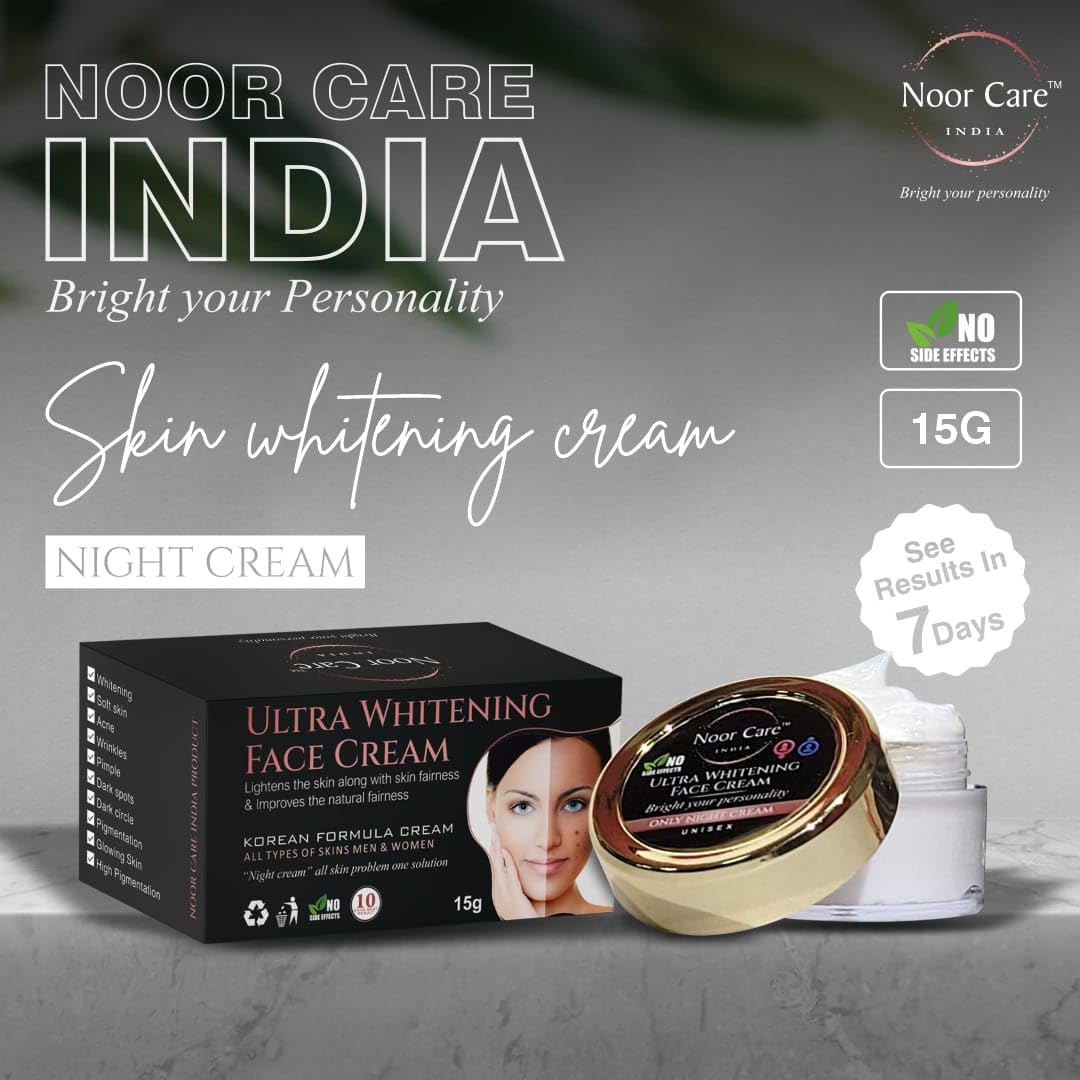 NOOR CARE INDIA Fairness Cream For Reducing Pimple Dark Spot, Dark Circle ultra Anti aging Cream Use For Men & Women, 15g