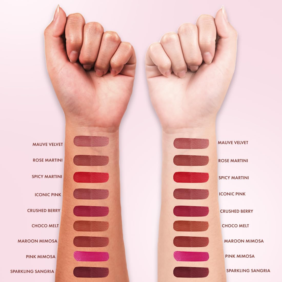 mCaffeine Shades Creamy Matte Kiss Bullet Lipstick | Moisturizing & Lightweight | Comfortable, Non-drying & Long Stay Lipstick | Infused with Cocoa Butter & Vitamin E | Lipstick | 3.5 g - Choco Melt