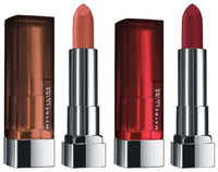 Maybelline New York Color Sensational Creamy Matte Lipstick, 695 Divine Wine, 3.9g And Maybelline New York Color Sensational Creamy Matte Lipstick, 657 Nude Nuance, 3.9g