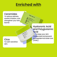 FAE Beauty Daily Dip Ceramide Moisturiser with Hyaluronic Acid & Cica For All Skin Types | Ideal For All Seasons & Climates | Lightweight, Non Sticky, Cooling & Hydrating Vegan Moisturiser - 50ml