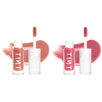 Tint Cosmetics 2.5ml Set of 2 Lipgloss, Peach & Pink, Non Sticky, Hydrating, Light Weight, Long Lasting, High Shine & Soft Natural Liquid Lip Gloss For Girl & Women (Coral & Pixie)