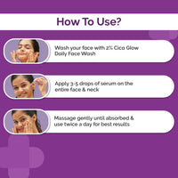 The Derma Co 10% Cica Glow Face Serum with Tranexamic Acid & Kojic Acid for Glowing Skin - 30ml
