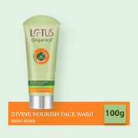 Lotus Organics+ Divine Nourish Face Wash | For Skin Nourishment & Hydration | Sulphate Free | 100ml
