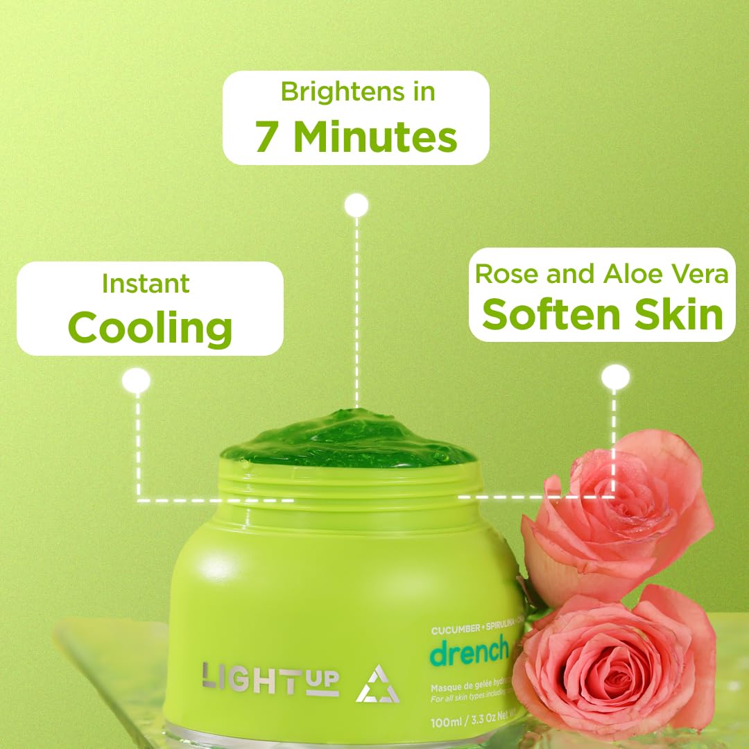 Light Up Unmask Your Glow Gift Set | For Instant Hydration & Brightening | With New Zealand Glacial Clay, R.U.M Complex, Cucumber & Aloe-Vera | For Men & Women | For All Skin Types, 1 Count