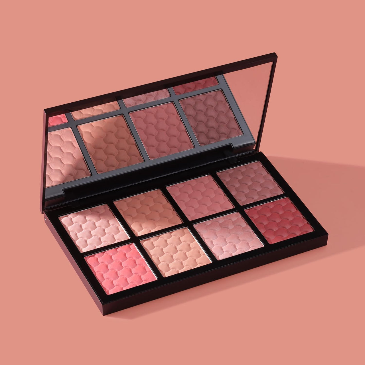 PAC Spotlight Blusher Palette x8 | Natural Brightening Lip Color Long Lasting Matte HD Finish Blush for Face Makeup | 8 Lightweight Glow Shades | Highly Pigmented & Blendable for All Skin Type - 6g