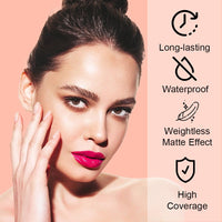 Lakyou Beauty High Coverage Base Foudation | Waterproof | Long Lasting | Light Weight | Shade-03(Natural Beige) | Pack Of 2