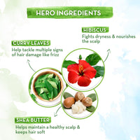 Mamaearth Hibiscus Damage Repair Conditioner With Hibiscus & Curry Leaves For Strong & Nourished Hair- 250 Millilitre | For Dry & Frizzy Hair | To Smoothen, Suitable For All Hair Types