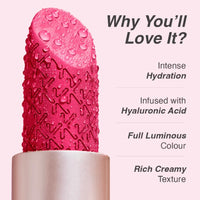 Kay Beauty Hydra Creme Hydrating Full Coverage Lipstick with Hyaluronic Acid - Tomboy (3.6g)