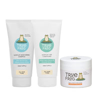 True Frog Everyday Moisturizing Shampoo (150 ml), Everyday Nourishing Hair Conditioner (150 ml) & Deep Conditioning and Hydrating Hair Mask (200 g) To Repair Dry and Damaged Hair - Combo Pack of 3